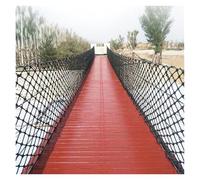 Bridge Protection Net, Black Nylon Nets, Wear-Resistant Suitable for Stair Protection，Outdoor Site Isolation(1x2m)