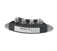 Bridge Rectifier 50A Single-Phase Epoxy Resin Copper Single-Phase Rectifier 50A AB Adhesive Chip Protection Rectifier for Generator 50A Heat Resistant Self-Extinguishing Bridge Rectifier 50A (MXG50A)