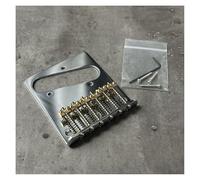 Bridge Replacement Parts For TL Electric Guitar Bridge Vintage Six-Piece Single Pickup Brass Tailpiece Screw Wrench(Brass)