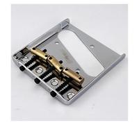 Bridge Replacement Parts Guitar Bridge Chrome Silver 3 Saddle Bridge For Electric Guitar Brass Saddles(1)