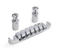 Bridge Replacement Parts Split Guitar Bridge Hanging String Bridge Independent Adjustment Of String Bridge Twill Bridge Guitar Accessories(Silver)