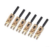 Bridge Saddles Locking Screws for Floyd Rose 6 Pack with 3 Height Configurations (Gold)