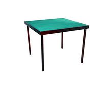 Bridge Table Birchwood 79 x 79 cm - Wooden Foldable Card Table with Green Felt Top for Bridge, Poker and Rummy 390503