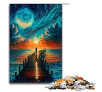 Bridge to Ocean Painting Jigsaw Puzzles Pieces for Adults Jigsaw Puzzles for Birthdays And Holidays 1000 PCS(75x50cm)