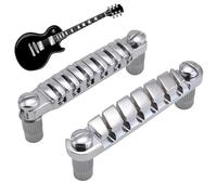 Bridge Track for Electric Guitar, Electric Guitar Bridge Saddle - Tune-o-Matic Bridge,Classic Look Instrument Supplies for Concerts, School Events, Performances