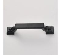 Bridge Type European zinc Alloy Drawer Handle Cabinet Window Retro Strip Cabinet Door Home Improvement Handle(Black)