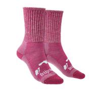 Bridgedale 1 Pack Kids All Season Merino Wool Boot Socks - 12-1 UK - Pink
