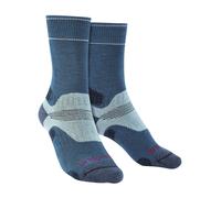 Bridgedale 1 Pack Ladies Hiking Midweight Merino Wool Boot Socks - 3-4.5 UK - Blue / Sky