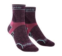 Bridgedale Lightweight T2 Merino Sport 3/4 Crew Socks Black EU 35-37 Women