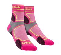 Bridgedale TRAIL RUN Ultralight T2 Coolmax Sport 3/4 Crew-Women's- Large-Pink