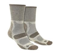 Bridgedale 1 Pack Mens Hiking Lightweight Cotton Coolmax Boot Socks - 9-11 UK - Sand