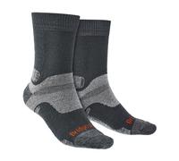 Bridgedale 1 Pack Mens Hiking Midweight Merino Wool Boot Socks - 12-14 UK - Gunmetal