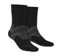 Bridgedale 1 Pack Mens Hiking Midweight Merino Wool Boot Socks - 6-8 UK - Black