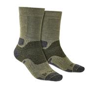 Bridgedale 1 Pack Mens Hiking Midweight Merino Wool Boot Socks - 9-11 UK - Green