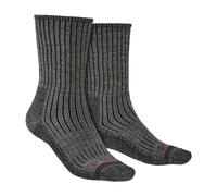 Bridgedale 1 Pack Mens Hiking Midweight Merino Wool Cushioned Boot Socks - 9-11 UK - Charcoal
