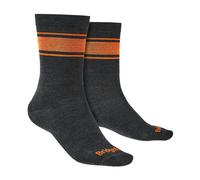 Bridgedale 1 Pack Mens Liner Base Layer Merino Wool Boot Socks - Graphite - 6-8 UK