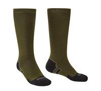 Bridgedale 100% Waterproof Storm Sock Heavy Weight Olive Knee Sock L Dense Merino Terry Cushioning Breathable Walking Running Biking Outdoor Activities Increased Insulation Lifetime Guarantee