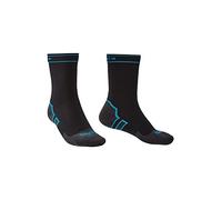 Bridgedale 100% Waterproof Storm Sock Mid Weight Black Boot Sock S Dense Merino Terry Cushioned Sole Breathable Walking Running Biking Outdoor Activities Increased Insulation Lifetime Guarantee