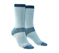 Bridgedale 2 Pack Ladies Base Layer Coolmax Liner Boot Socks - 3-4.5 UK - Sky