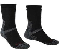 Bridgedale Explorer Performance Heavyweight Merino Wool Crew Socks {BR-710151} - Black/Charcoal - Large