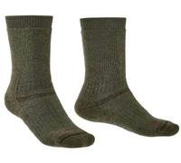 Bridgedale Explorer Performance Heavyweight Merino Wool Crew Socks {BR-710151} - Olive Green - Medium