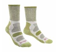 Bridgedale Hike Lightweight Cotton Comfort Boot Long Socks Green EU 35-37 Woman