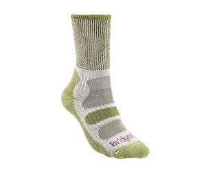Bridgedale HIKE Lightweight Cotton Cool Comfort Boot-Women's- Large-Spring Green