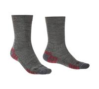 Bridgedale Hike Lightweight Merino Performance Boot Socks: Grey Heathe