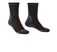 Bridgedale HIKE Lightweight T2 Coolmax Performance Boot-Men's- Large-Black/Lime