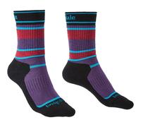 Bridgedale Junior Hike All Season Performance Boot Sock: Purple/Black: