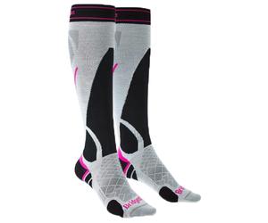 Bridgedale Ladies Performance Lightweight Ski Socks - Silver / Black - S