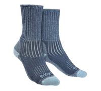 Bridgedale HIKE Midweight Merino Comfort Boot-Women's- Large-Blue