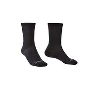Bridgedale 2 Pack Mens Base Layer Coolmax Liner Boot Socks - 12-14 UK - Black