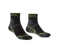 Bridgedale TRAIL RUN Lightweight T2 Merino Sport 3/4 Crew-Men's- Medium-Black