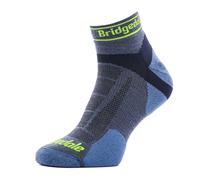 Bridgedale 1 Pack Mens Trail Ultralight T2 Merino Wool Sport Low Cut Socks - 6-8 UK - Blue
