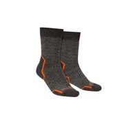 Bridgedale Men's Explorer Heavyweight Merino Wool Cushioned Boot Socks in Grey | Size: 6-8 Bridgedale Grey 6-8