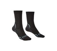 Bridgedale Women's Hike Lightweight T2 Coolmax Performance Boot Socks, Graphite Mint, Medium