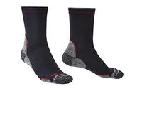 Bridgedale Men's Hike Lightweight T2 Coolmax Performance Boot Socks, Navy/Red, Large