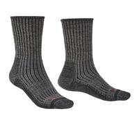 Bridgedale Mens Hike Midweight Merino Comfort Boot Sock - Charcoal, Size M-L