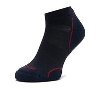 Bridgedale Mens Hike Ultralight T2 Merino Performance Low, Navy/Red, Small