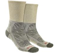 Bridgedale - Mens Hiking Lightweight Merino Wool Socks - Natural - Beige - Size UK 6-8