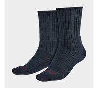Bridgedale Men's Hiking Walking Midweight Merino Wool Cushioned Boot Socks, Blue 6-8