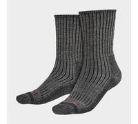 Bridgedale Men's Hiking Walking Midweight Merino Wool Cushioned Boot Socks, Grey 9-11