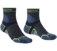 Bridgedale Men's Lightweight T2 Merino Run Mini-Crew Socks {BR-710199} - Blue - Medium