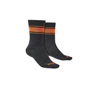 Bridgedale Men's Liner Base Layer Merino Wool Performance Boot Socks in Grey | Size: 9-11 Bridgedale Grey 9-11