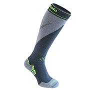 Bridgedale Men's Midweight Plus Ski - Merino Socks, Gunmetal/Stone, Medium