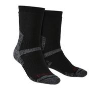 Bridgedale - Mens Outdoor Merino Wool Knee High Socks - Black - Size UK 9-11