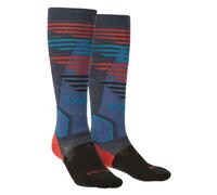 Bridgedale Mens Performance Lightweight Ski Socks - Blue/Black - M