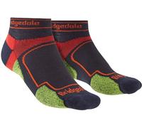 Bridgedale Men's Trail Running Ultralight T2 Coolmax Sport Low Cut Socks in Navy | Size: 6-8 Bridgedale Navy 6-8
