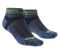 Bridgedale - Mens Running Ultralight Merino Low Socks - Blue Merino Wool - Size UK 9-11